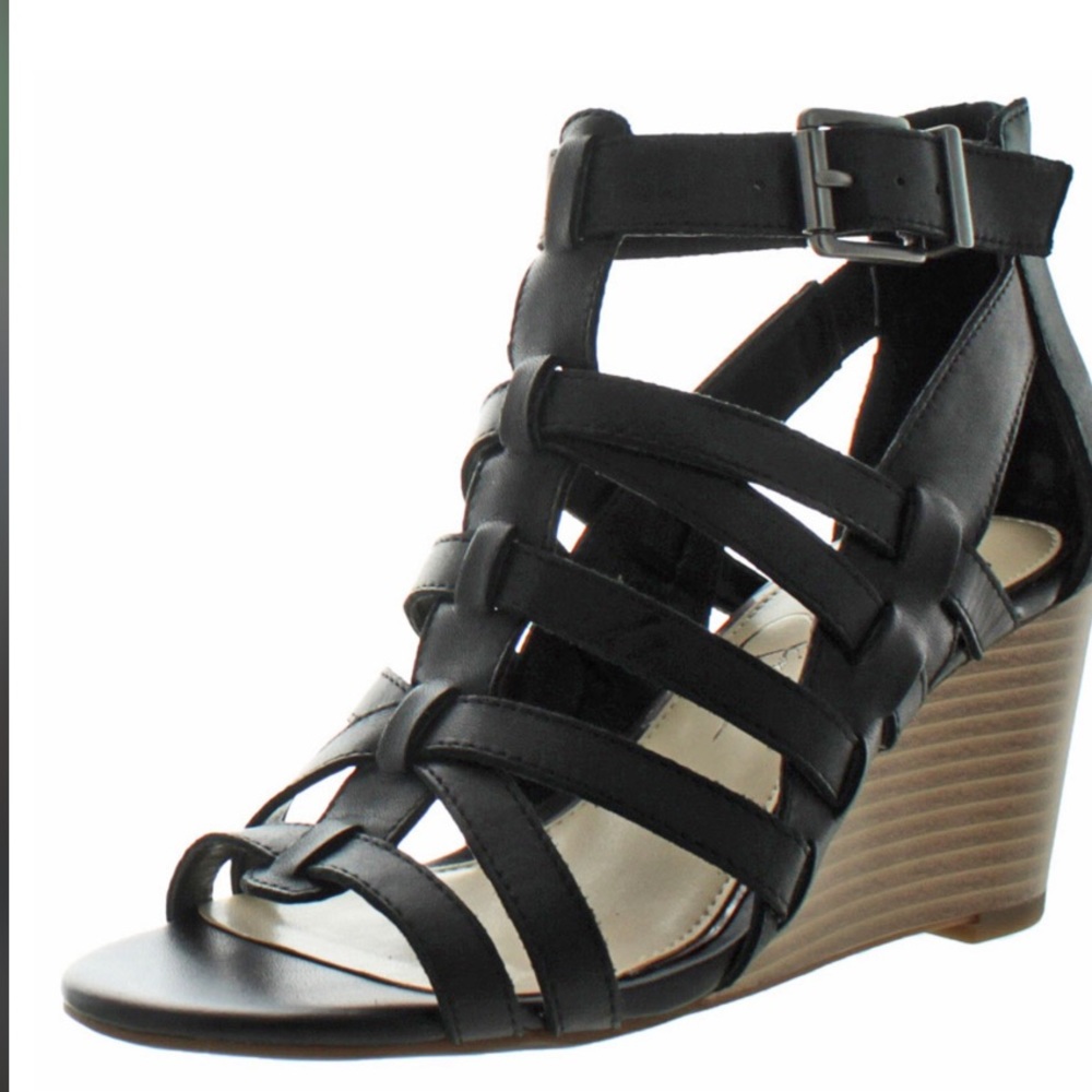 Jessica Simpson Caged Wedge - Black
